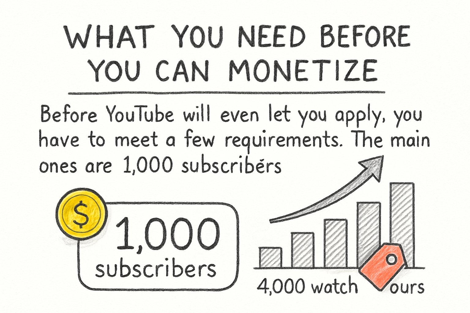 Infographic: What you need before you can monetize