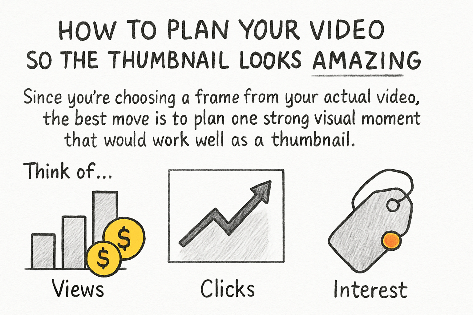 Infographic: How to plan your video so the thumbnail looks amazing