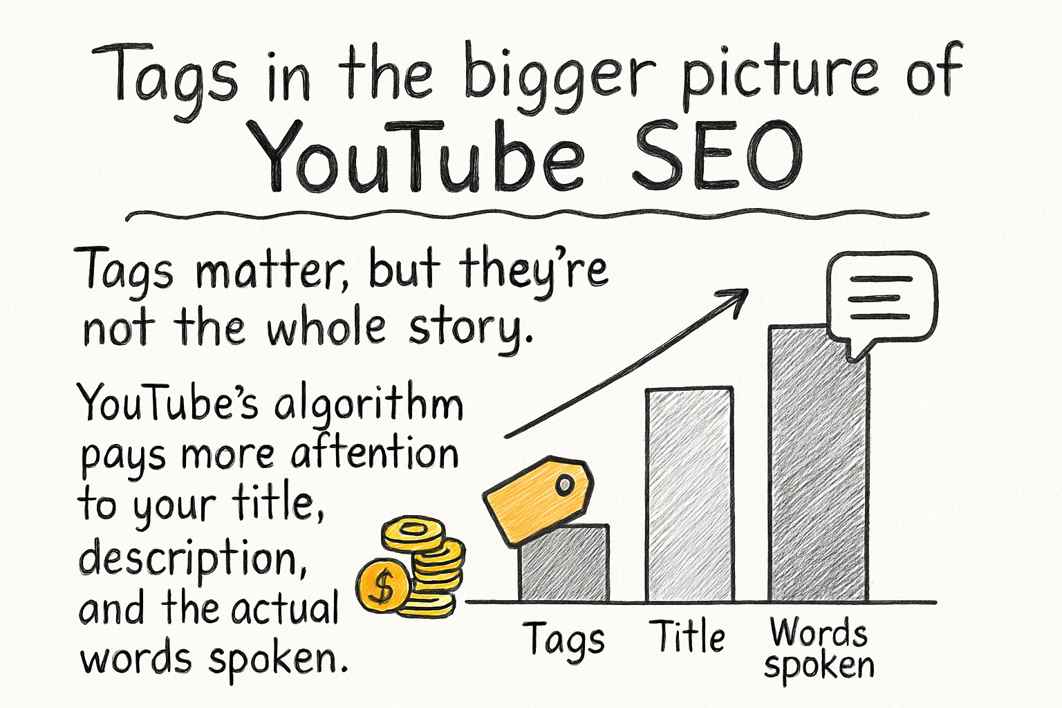 Infographic: Tags in the bigger picture of YouTube SEO