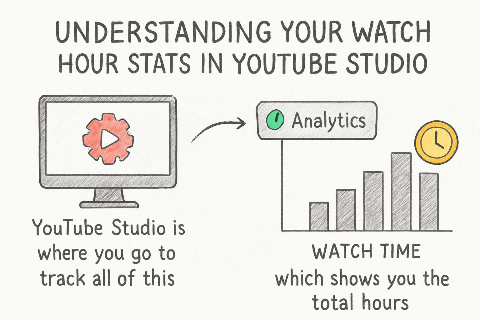 Infographic: Understanding your watch hour stats in YouTube Studio