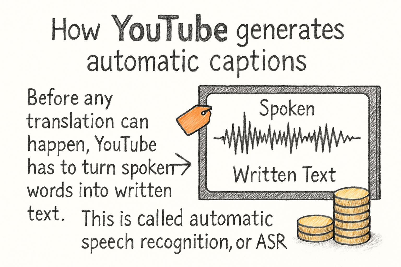 Infographic: How YouTube generates automatic captions