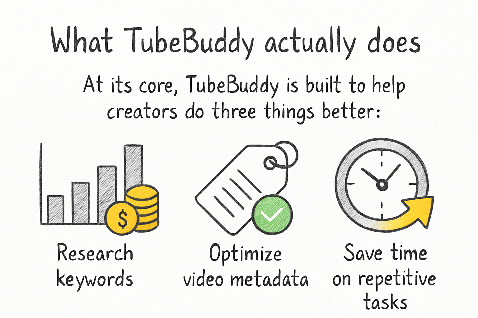 Infographic: What TubeBuddy actually does