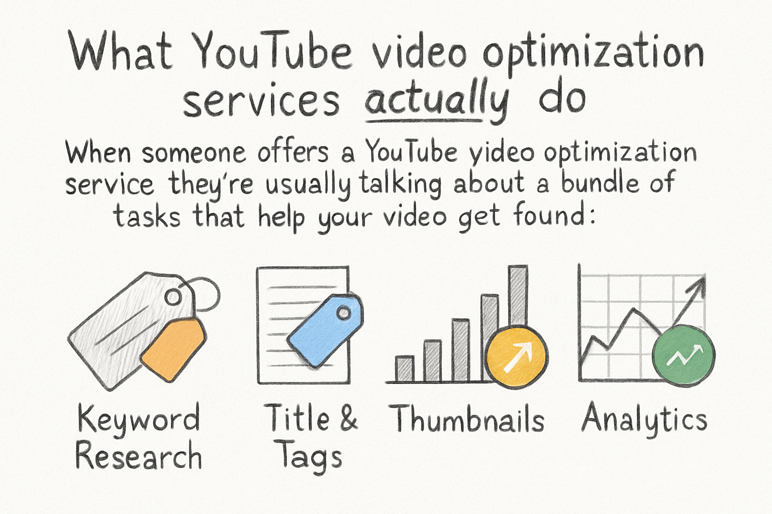 Infographic: What YouTube video optimization services actually do