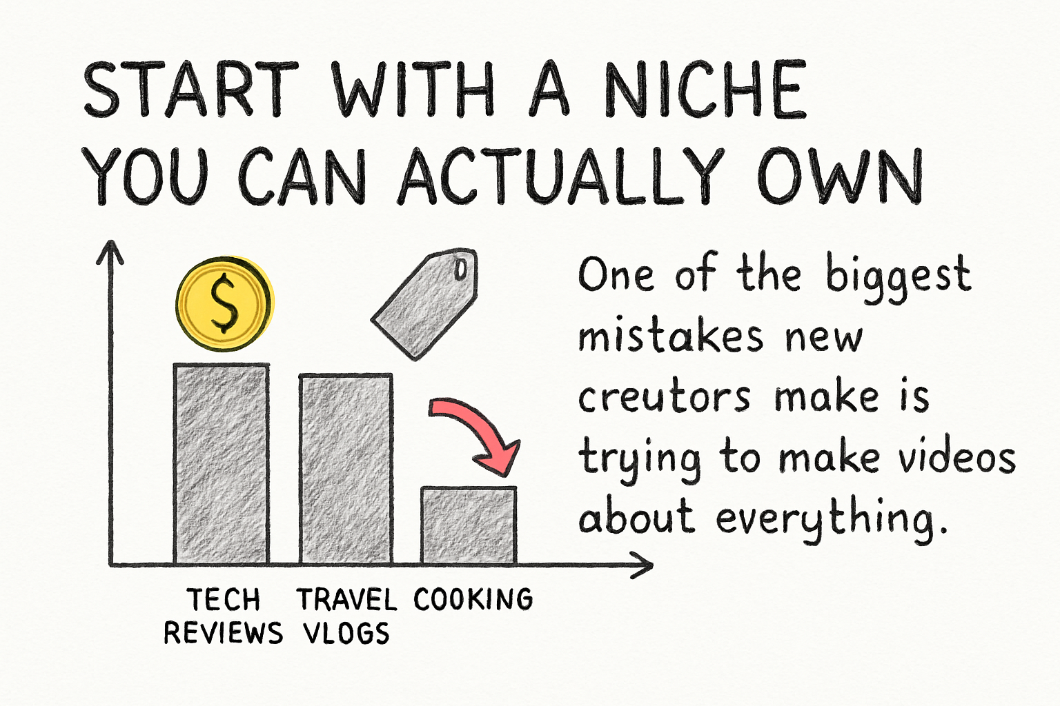 Infographic: Start with a niche you can actually own