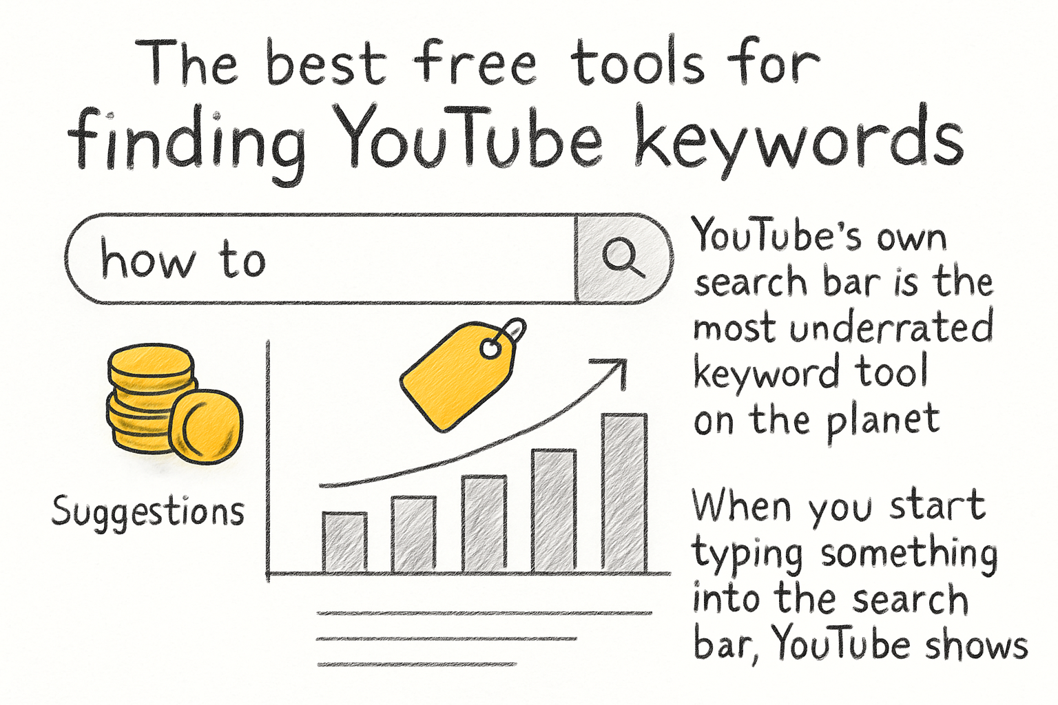 Infographic: The best free tools for finding youtube keywords