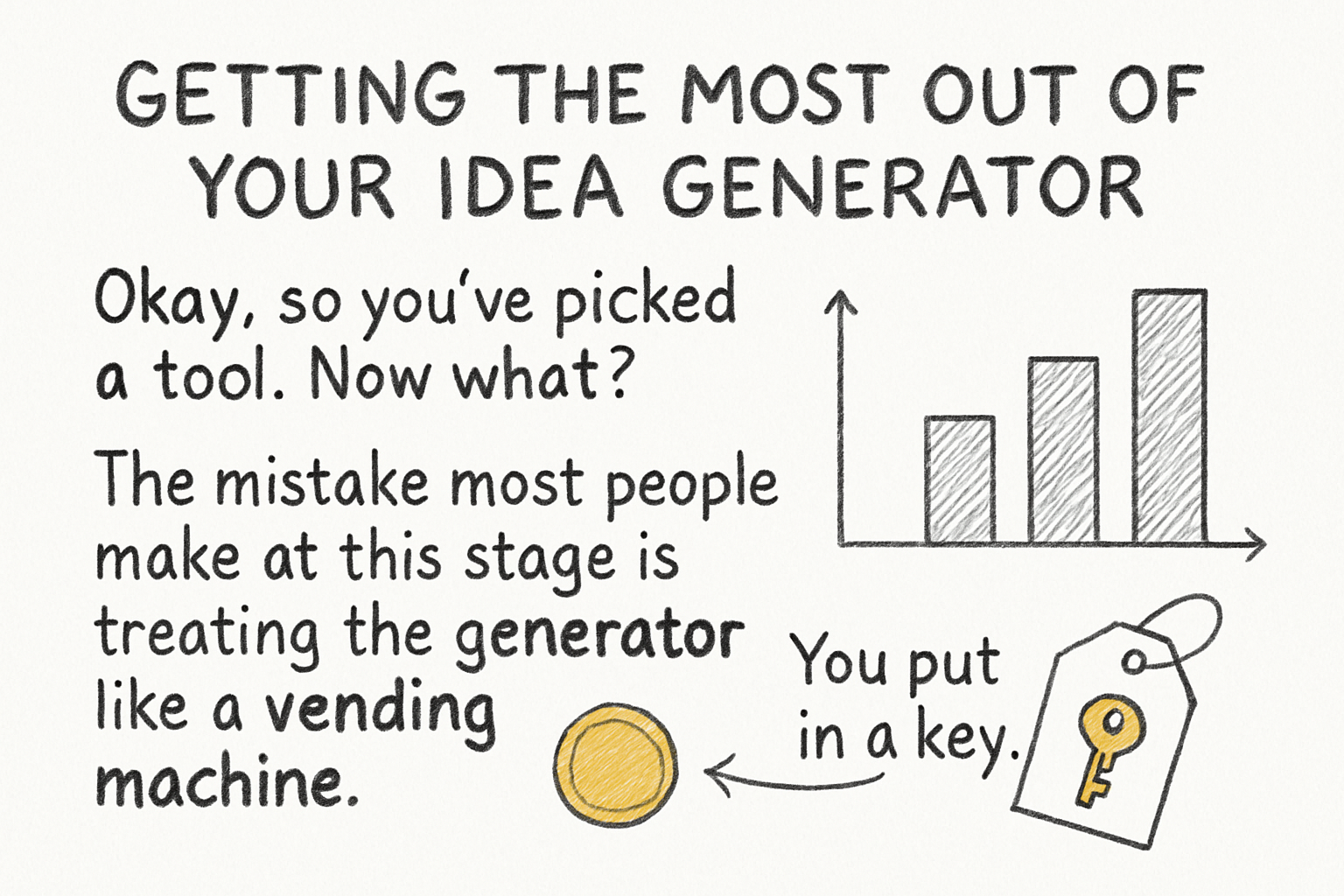 Infographic: Getting the most out of your idea generator