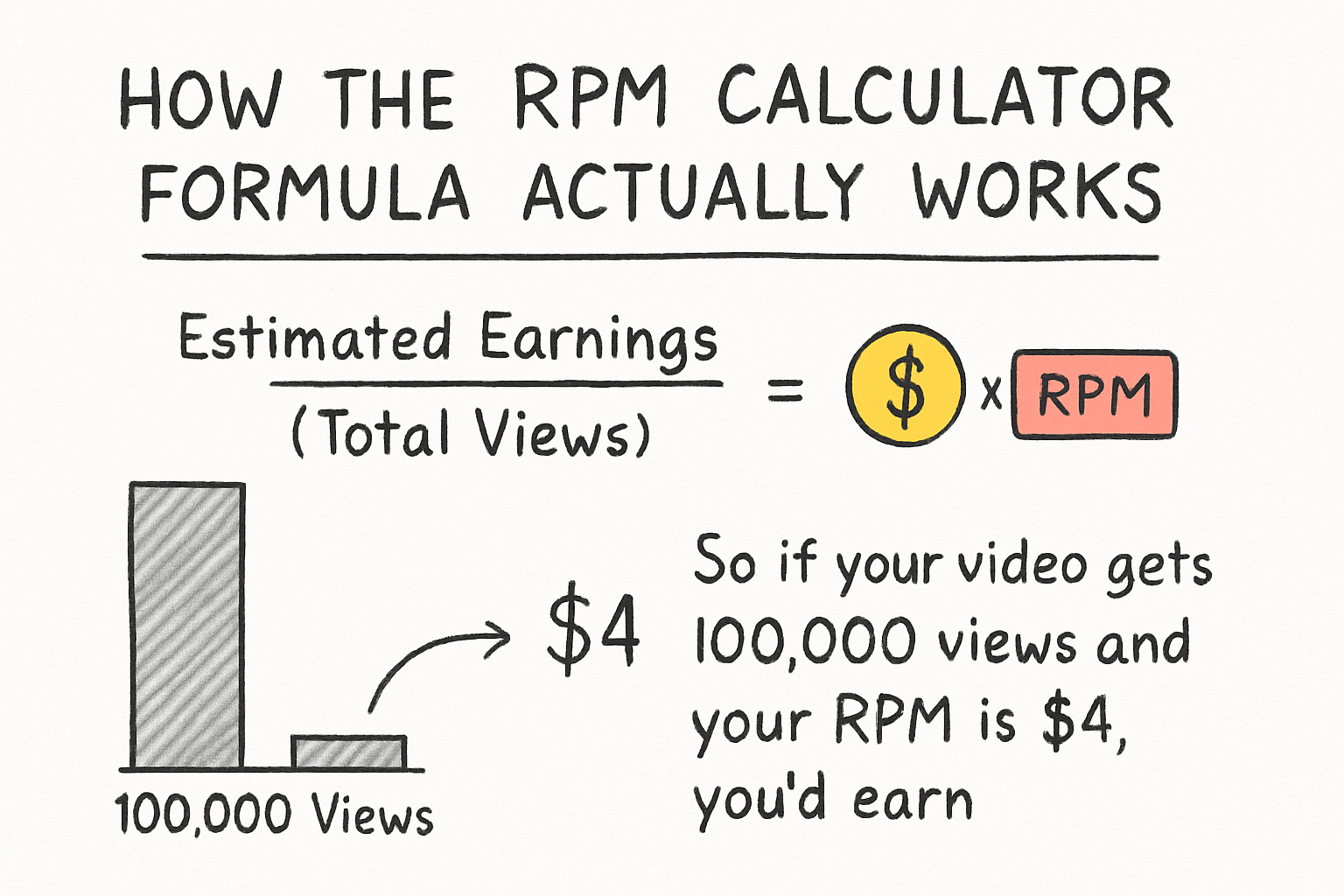 Infographic: How the RPM calculator formula actually works