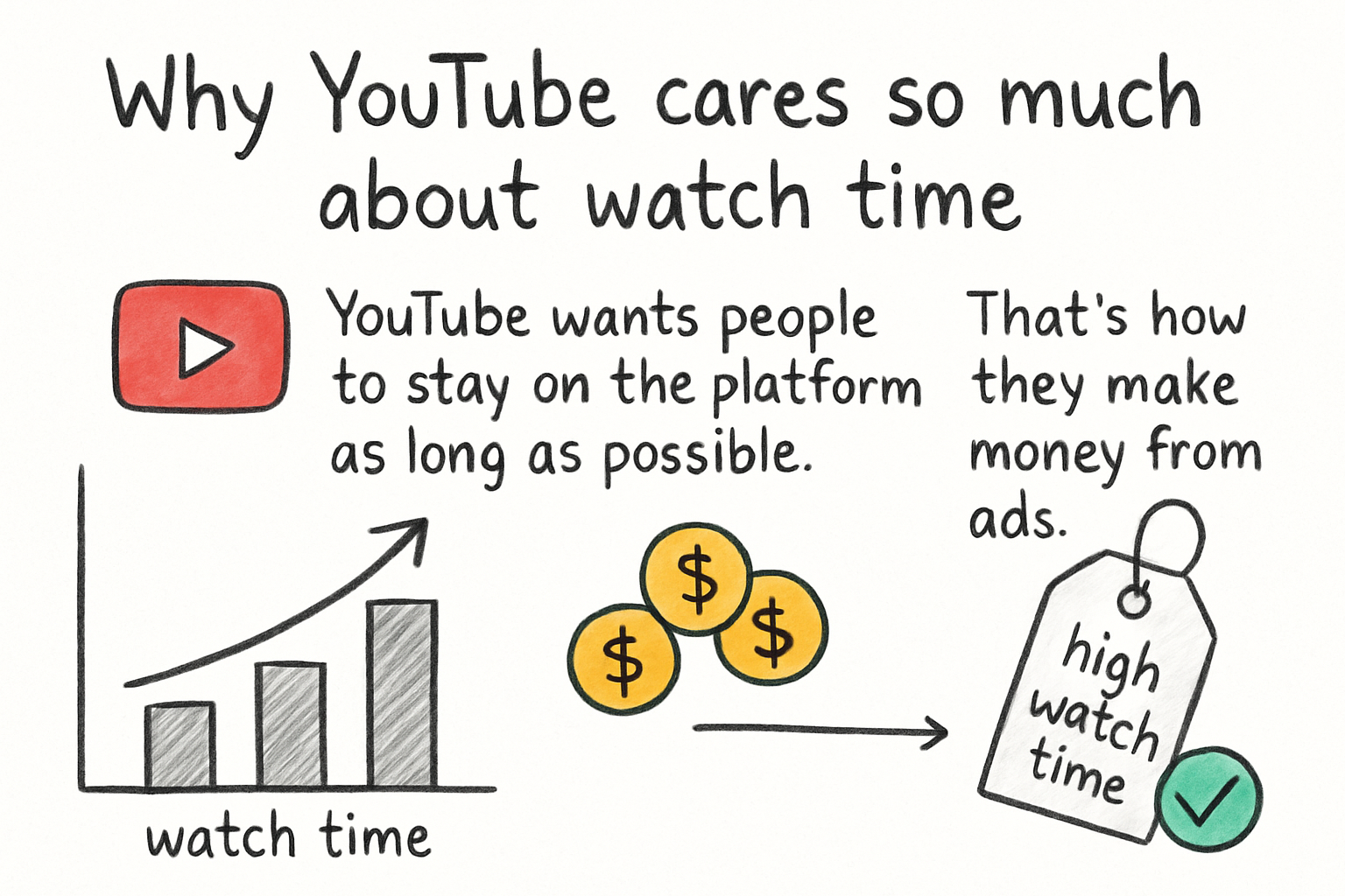 Infographic: Why YouTube cares so much about watch time