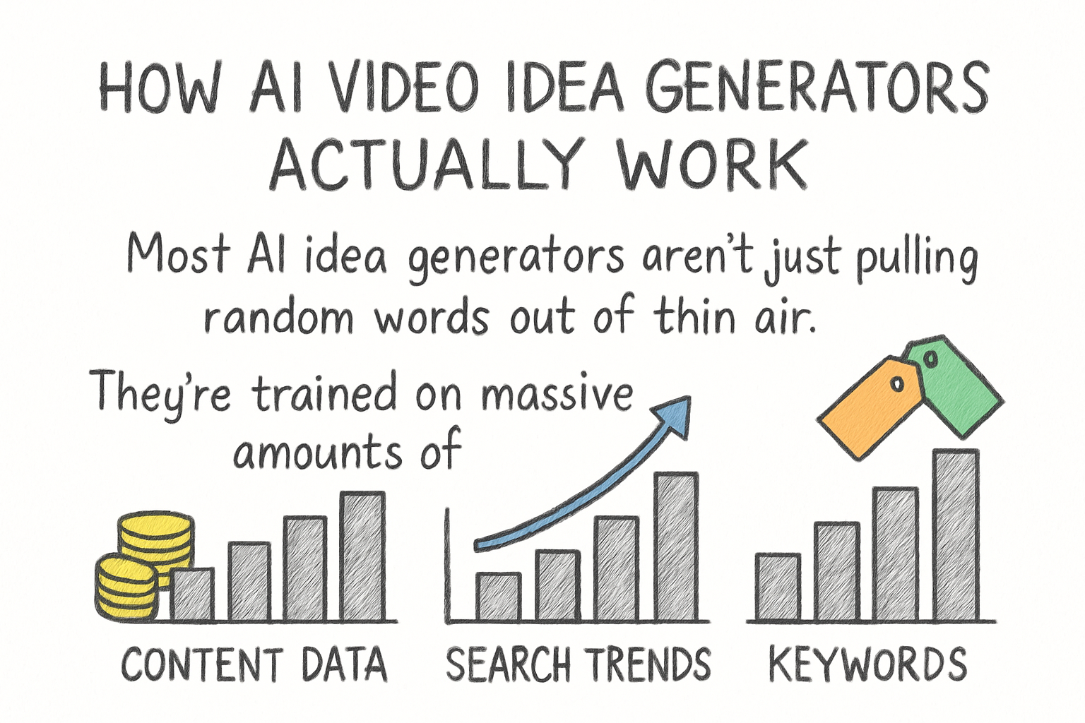 Infographic: How AI video idea generators actually work