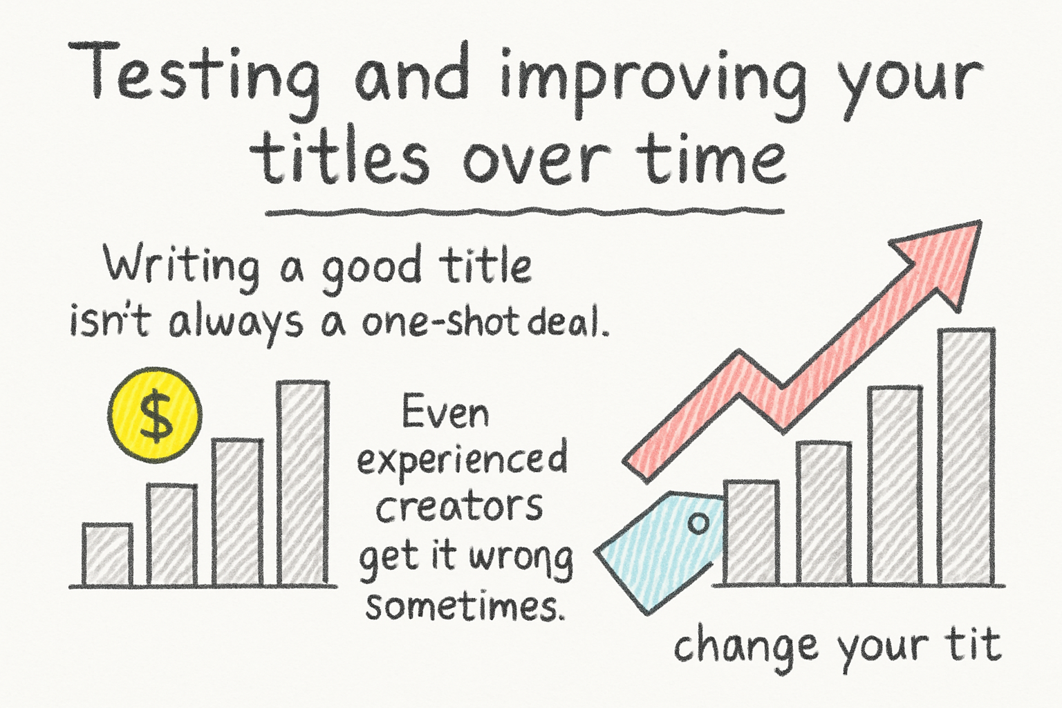 Infographic: Testing and improving your titles over time