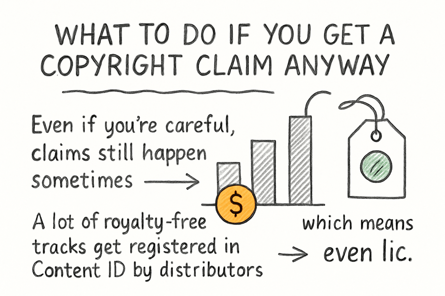 Infographic: What to do if you get a copyright claim anyway