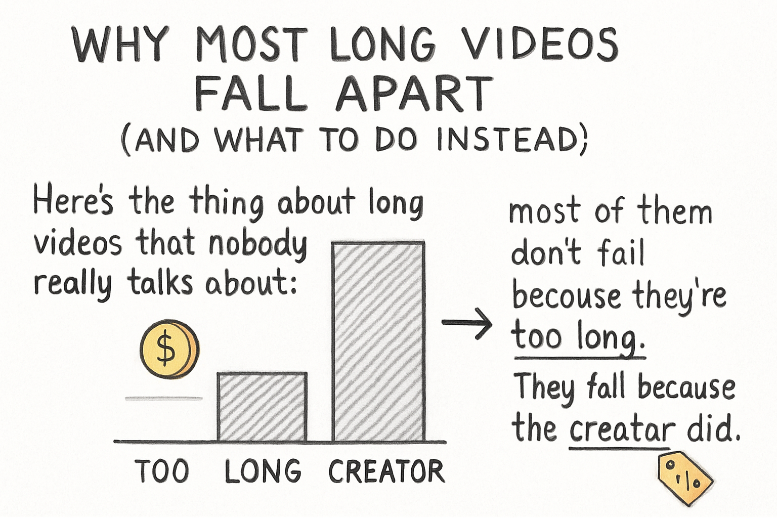 Infographic: Why most long videos fall apart (and what to do instead)