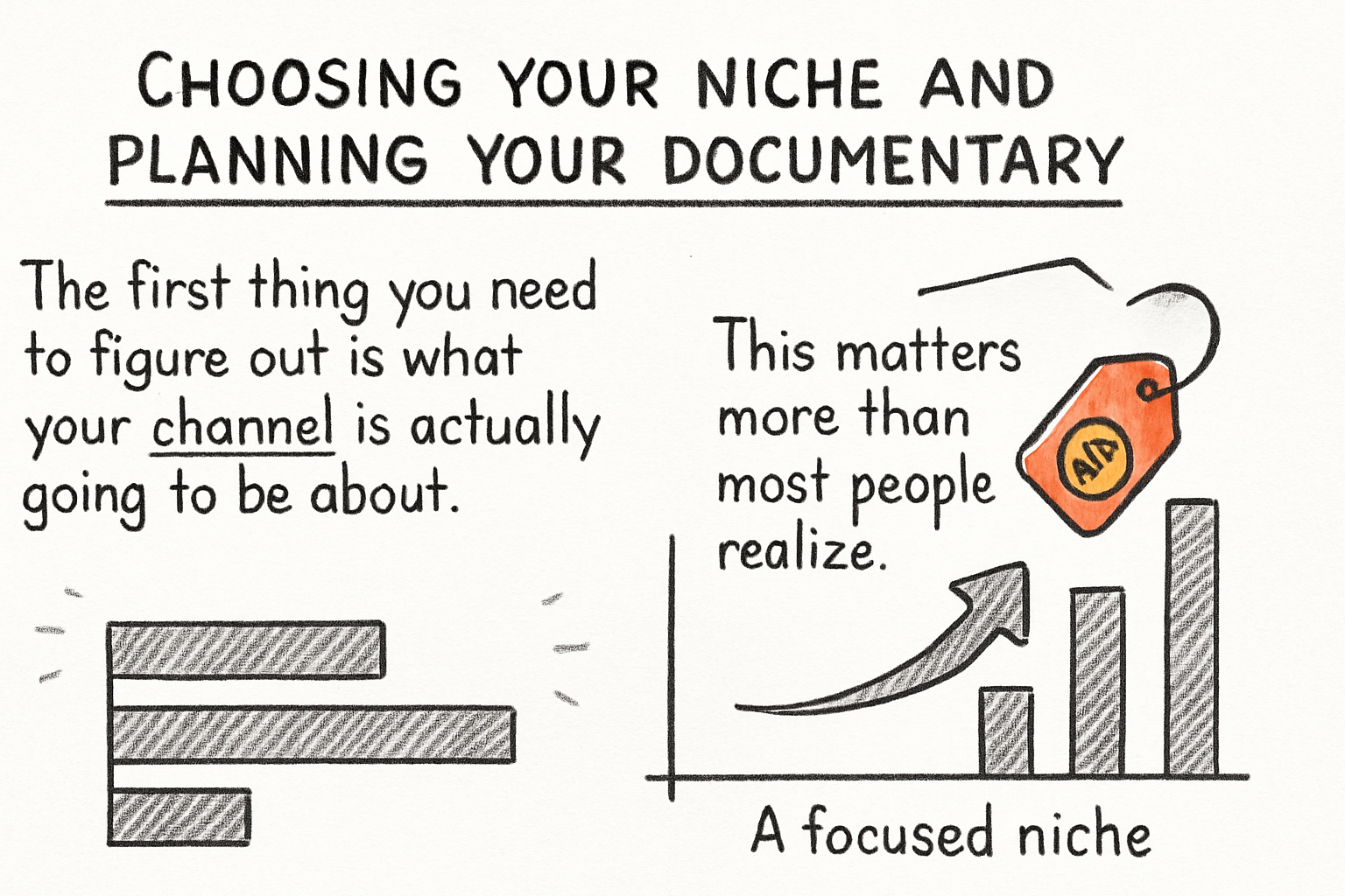 Infographic: Choosing your niche and planning your documentary