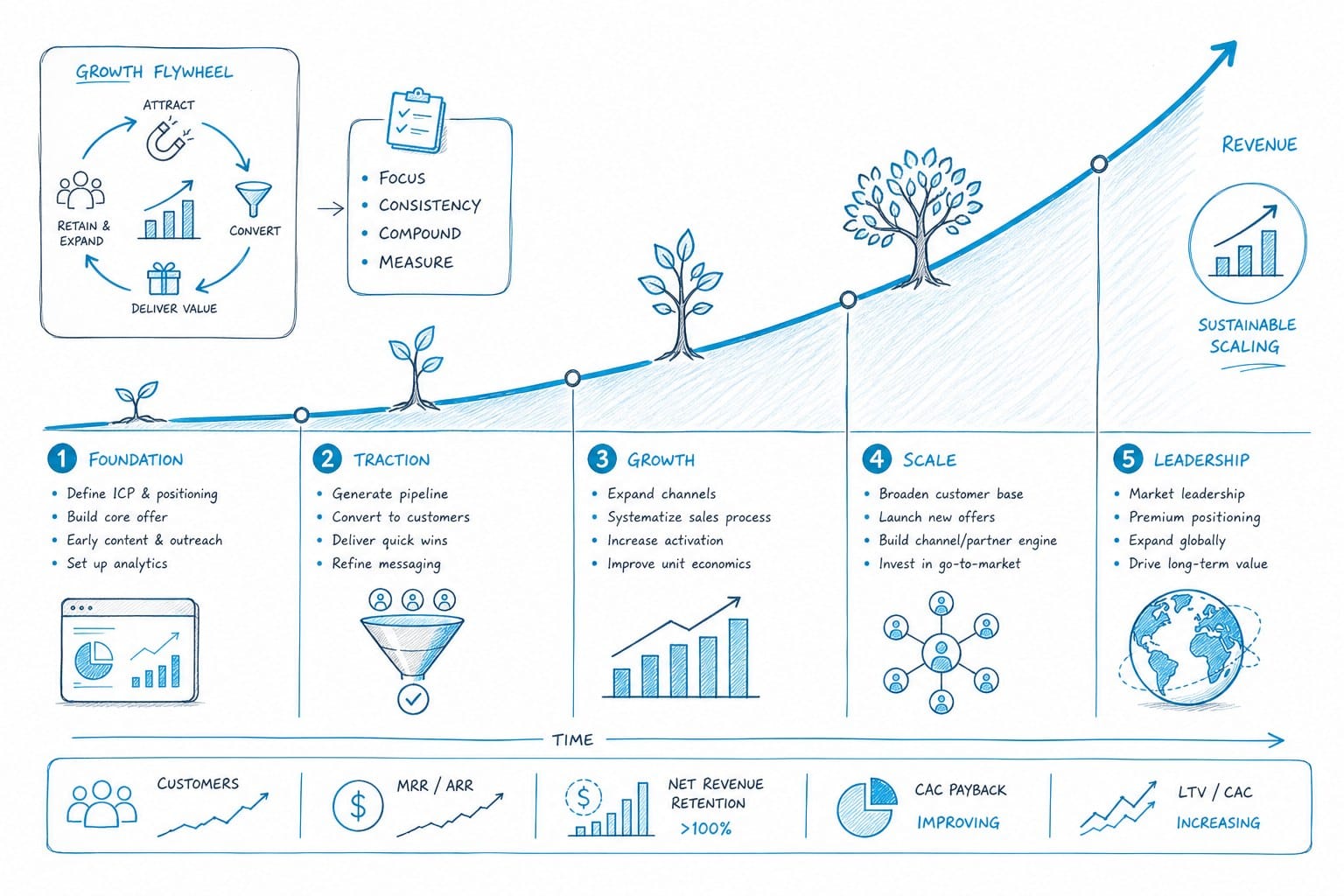 Infographic: Growing the channel and scaling revenue over time