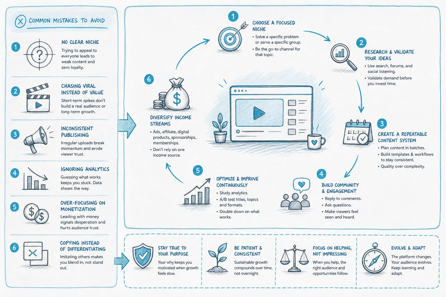 Infographic: Common mistakes to avoid and how to build a sustainable filmless channel