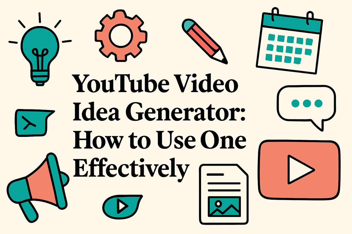 YouTube Video Idea Generator: How to Use One Effectively