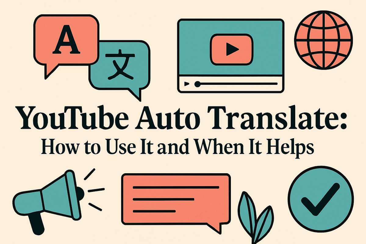 YouTube Auto Translate: How to Use It and When It Helps