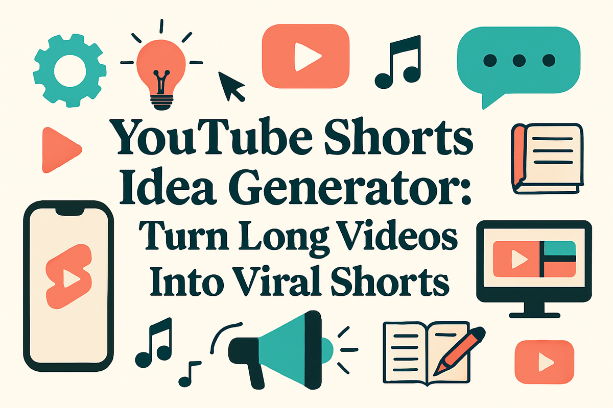 YouTube Shorts Idea Generator: Turn Long Videos Into Viral Shorts