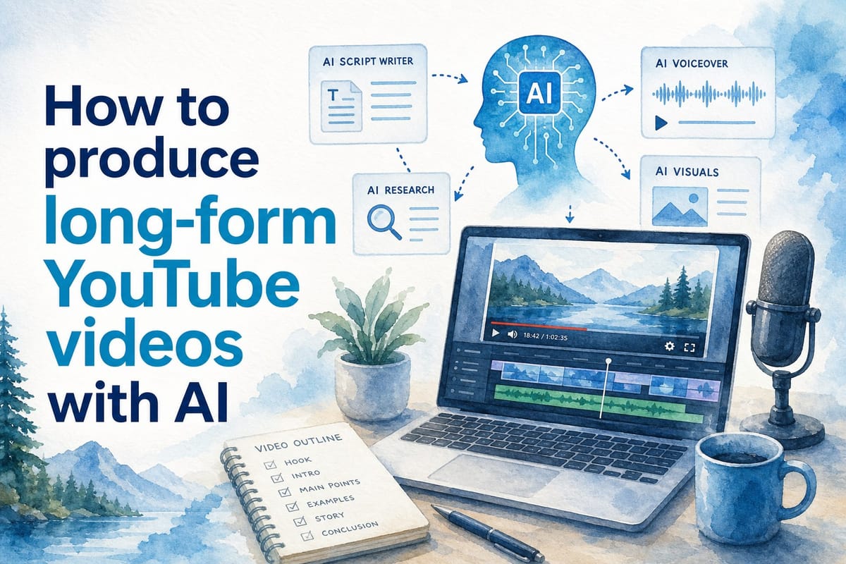 How to produce long-form YouTube videos with AI