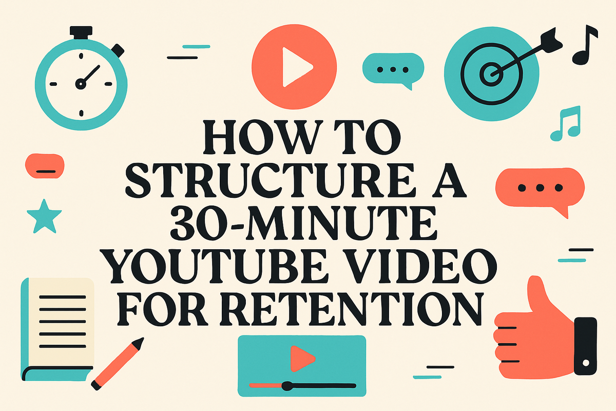 How to Structure a 30-Minute YouTube Video for Retention