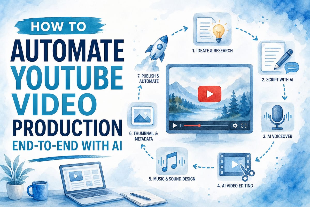 How to automate YouTube video production end-to-end with AI