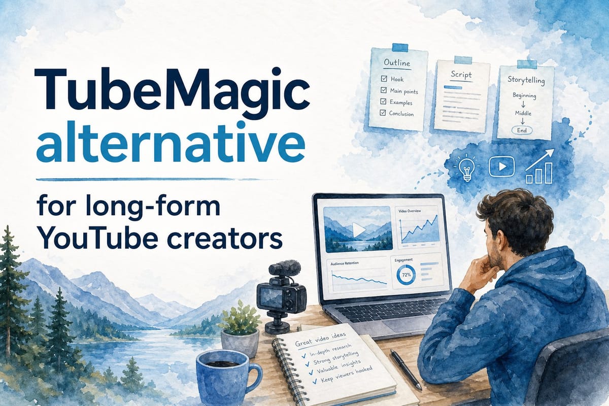 TubeMagic alternative for long-form YouTube creators