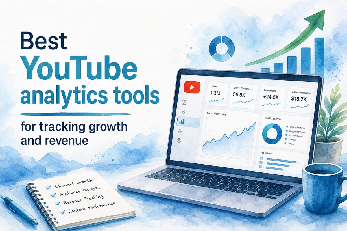 Best YouTube analytics tools for tracking growth and revenue