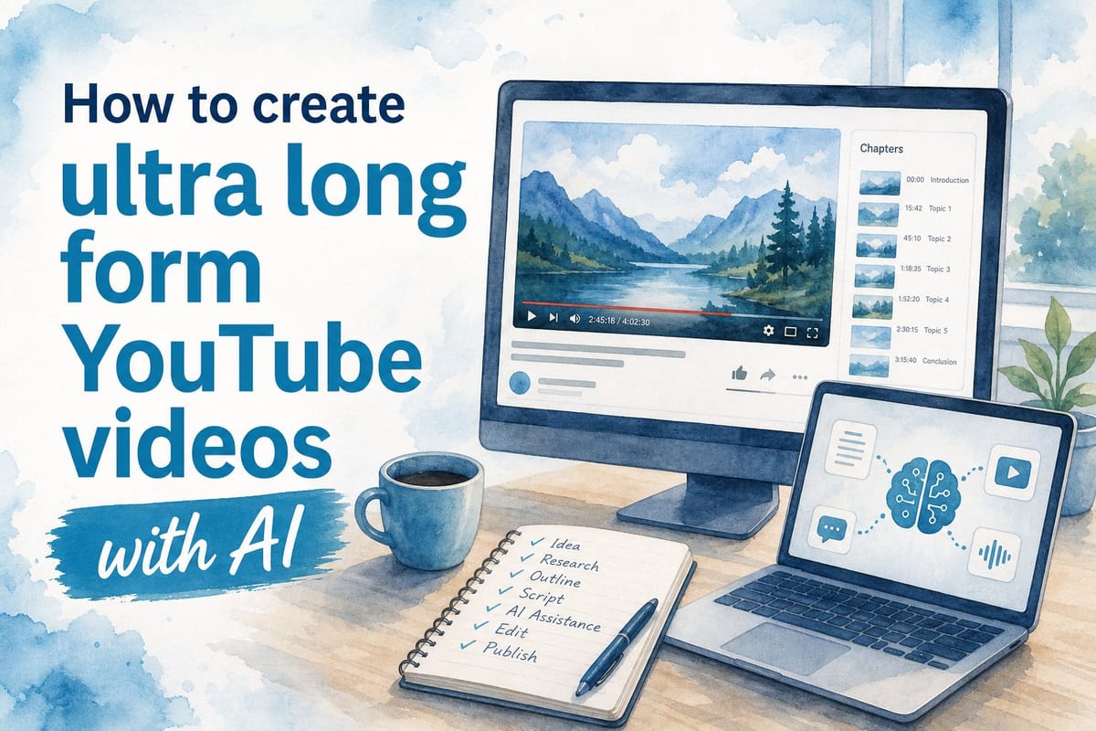 How to create ultra long form YouTube videos with AI