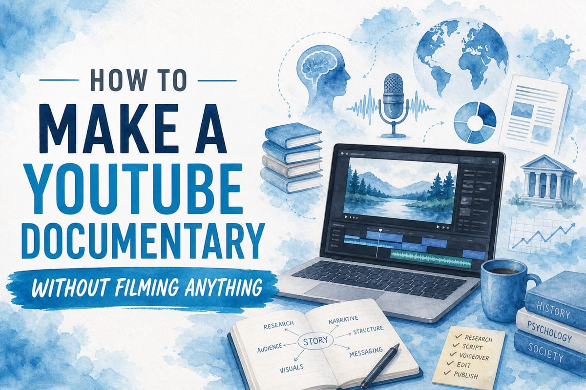 How to make a YouTube documentary without filming anything