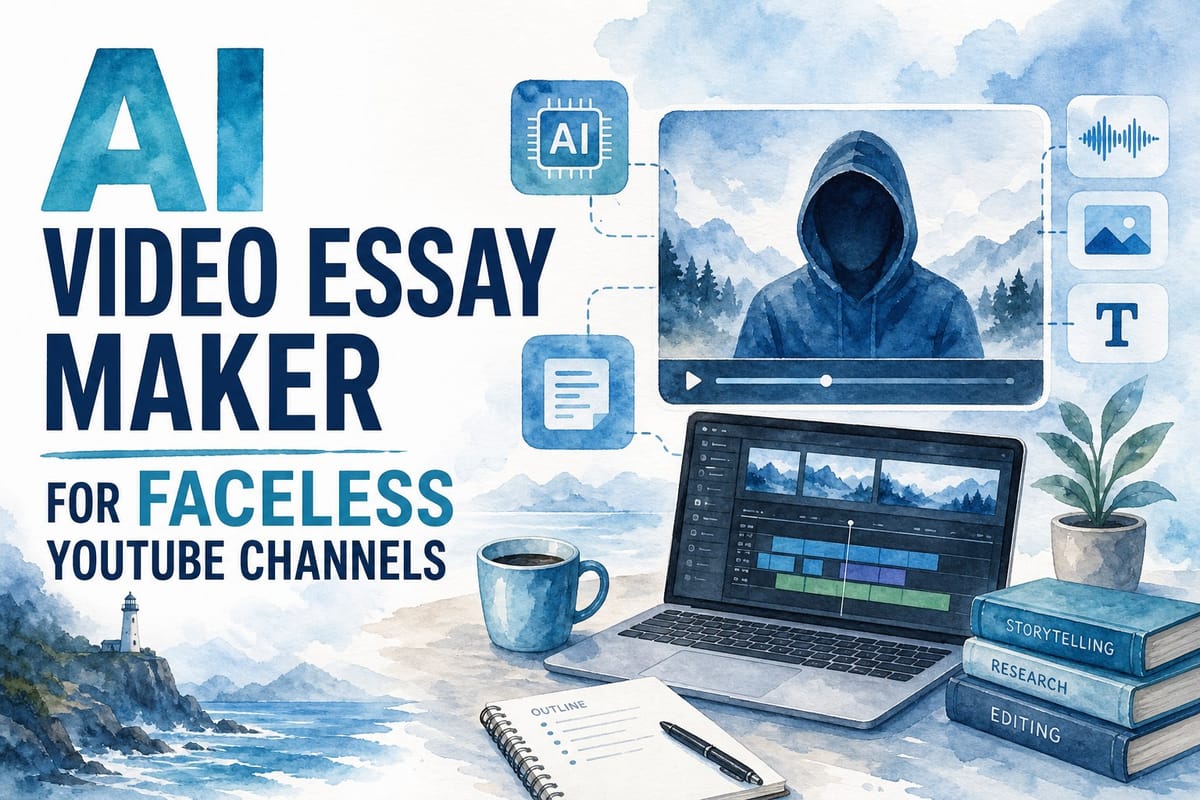 AI video essay maker for faceless YouTube channels