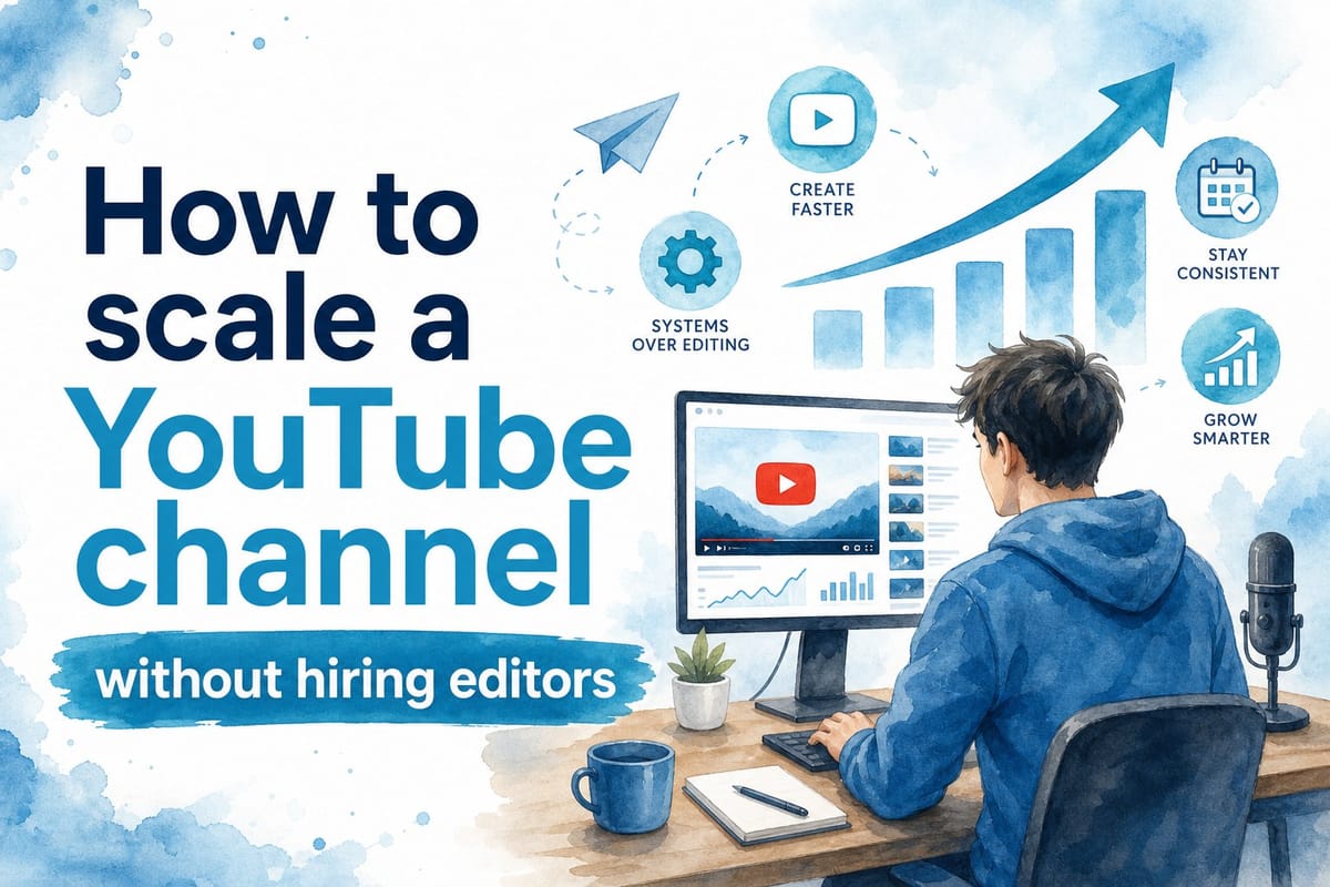 How to scale a YouTube channel without hiring editors