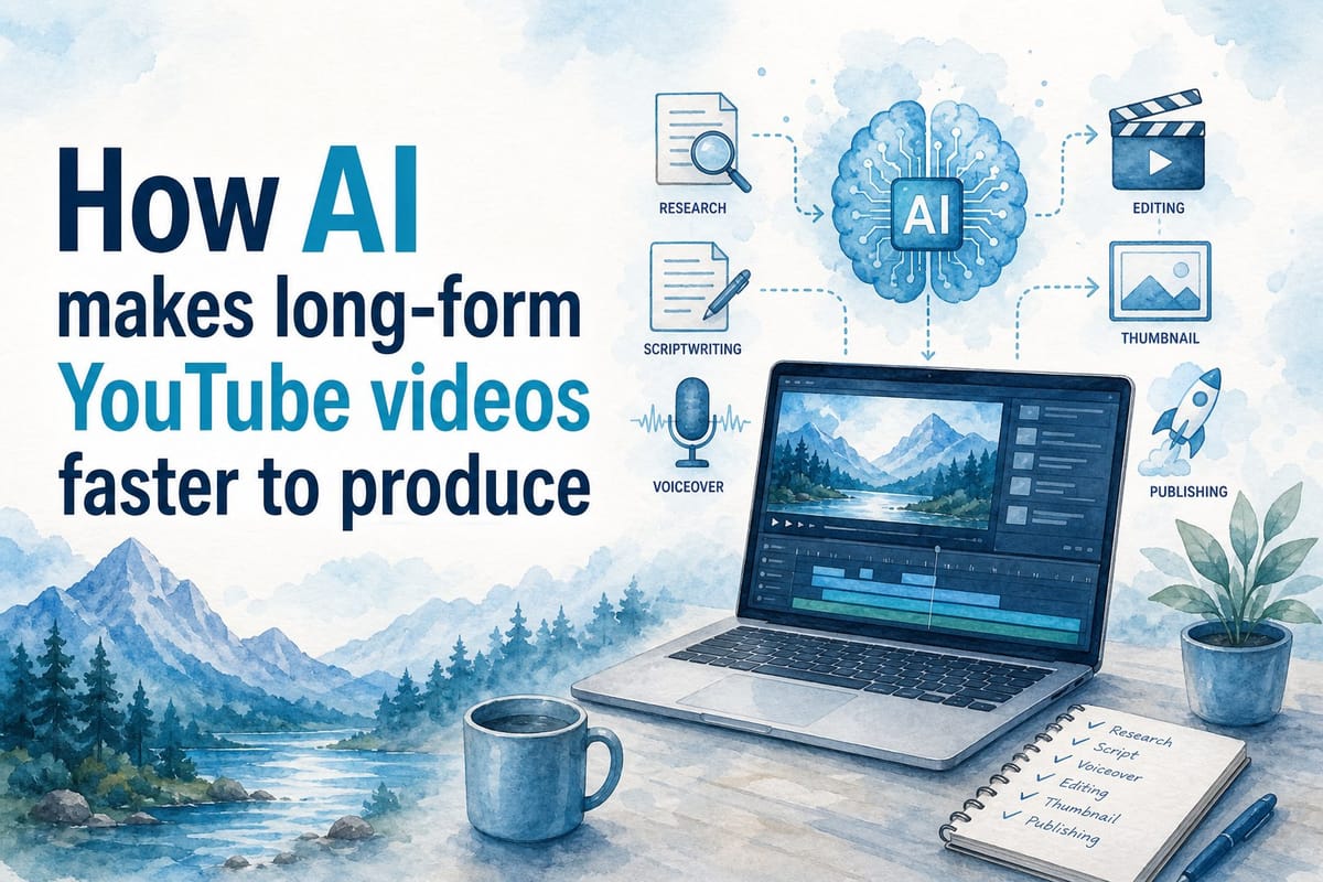 How AI makes long-form YouTube videos faster to produce