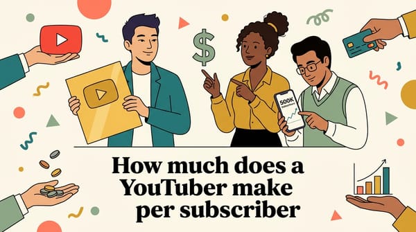 How much does a YouTuber make per subscriber?