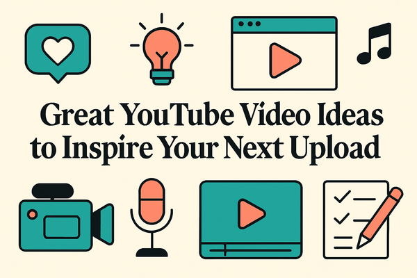 Great YouTube Video Ideas to Inspire Your Next Upload