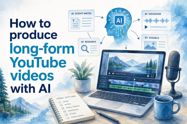 How to produce long-form YouTube videos with AI