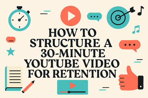 How to Structure a 30-Minute YouTube Video for Retention