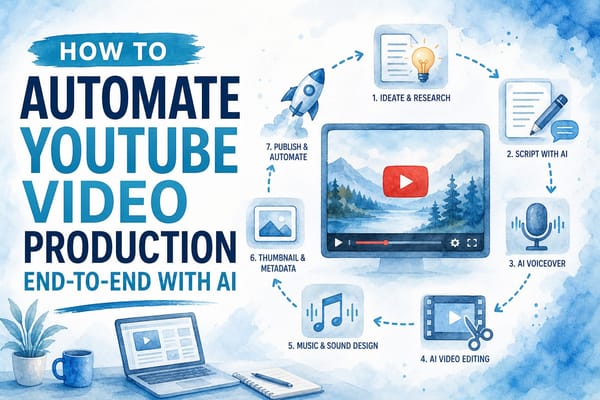 How to automate YouTube video production end-to-end with AI