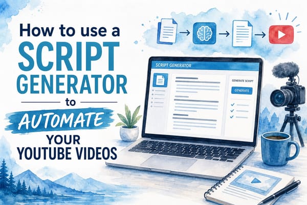 How to use a script generator to automate your YouTube videos