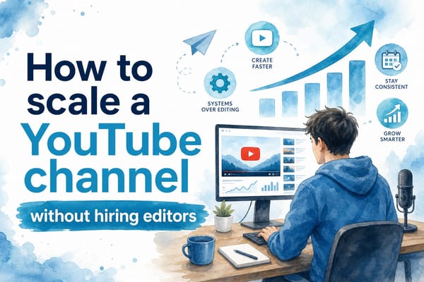 How to scale a YouTube channel without hiring editors