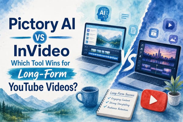 Pictory AI vs InVideo: which tool wins for long-form YouTube videos