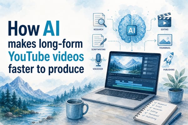 How AI makes long-form YouTube videos faster to produce